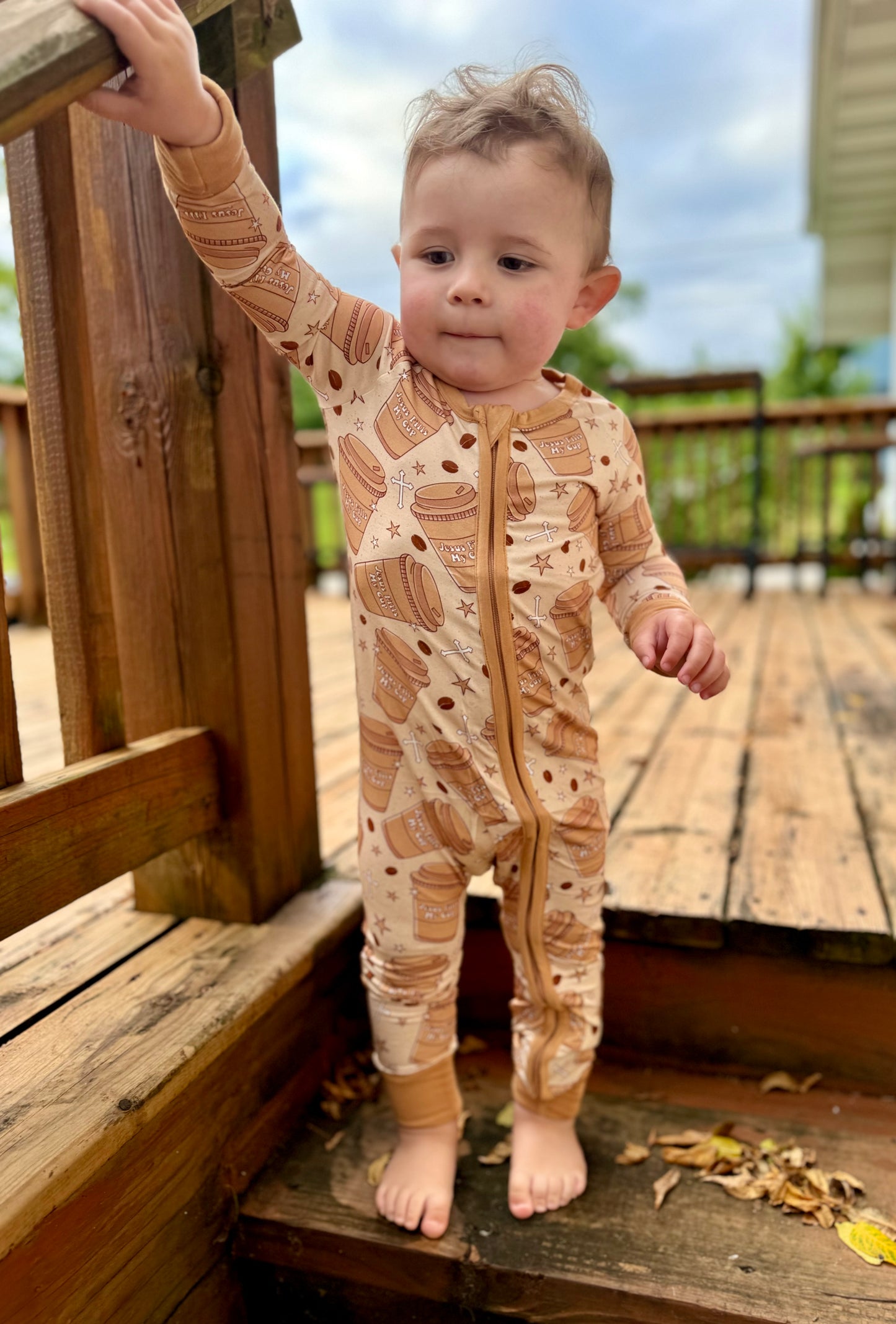 Jesus Fills My Cup Zip-N-Dream Romper