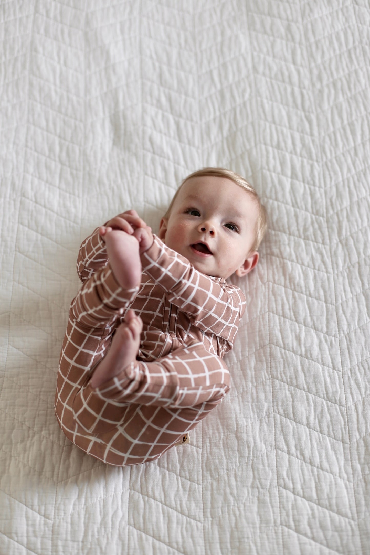 Chocolate Checkers Romper