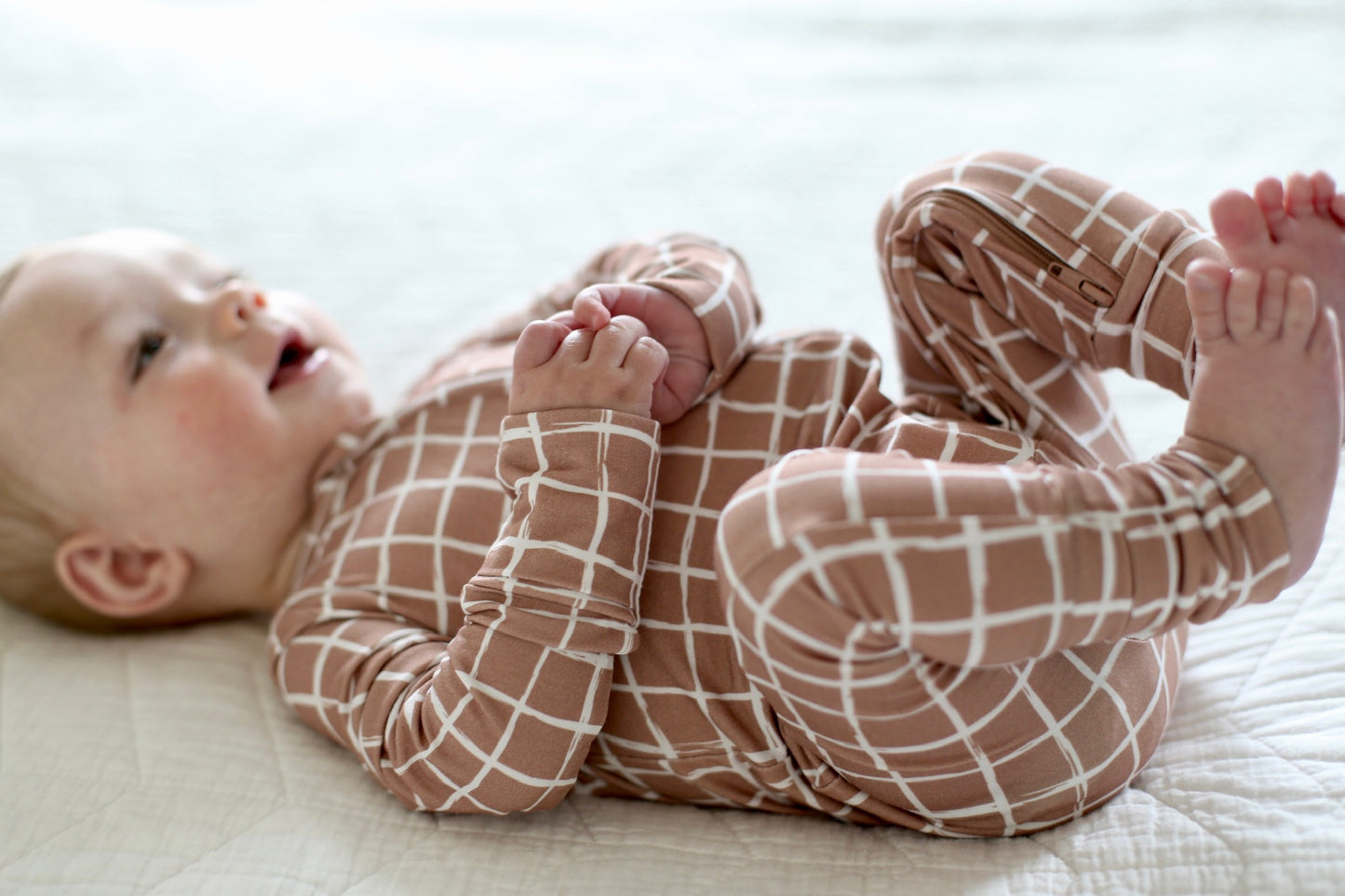 Chocolate Checkers Romper