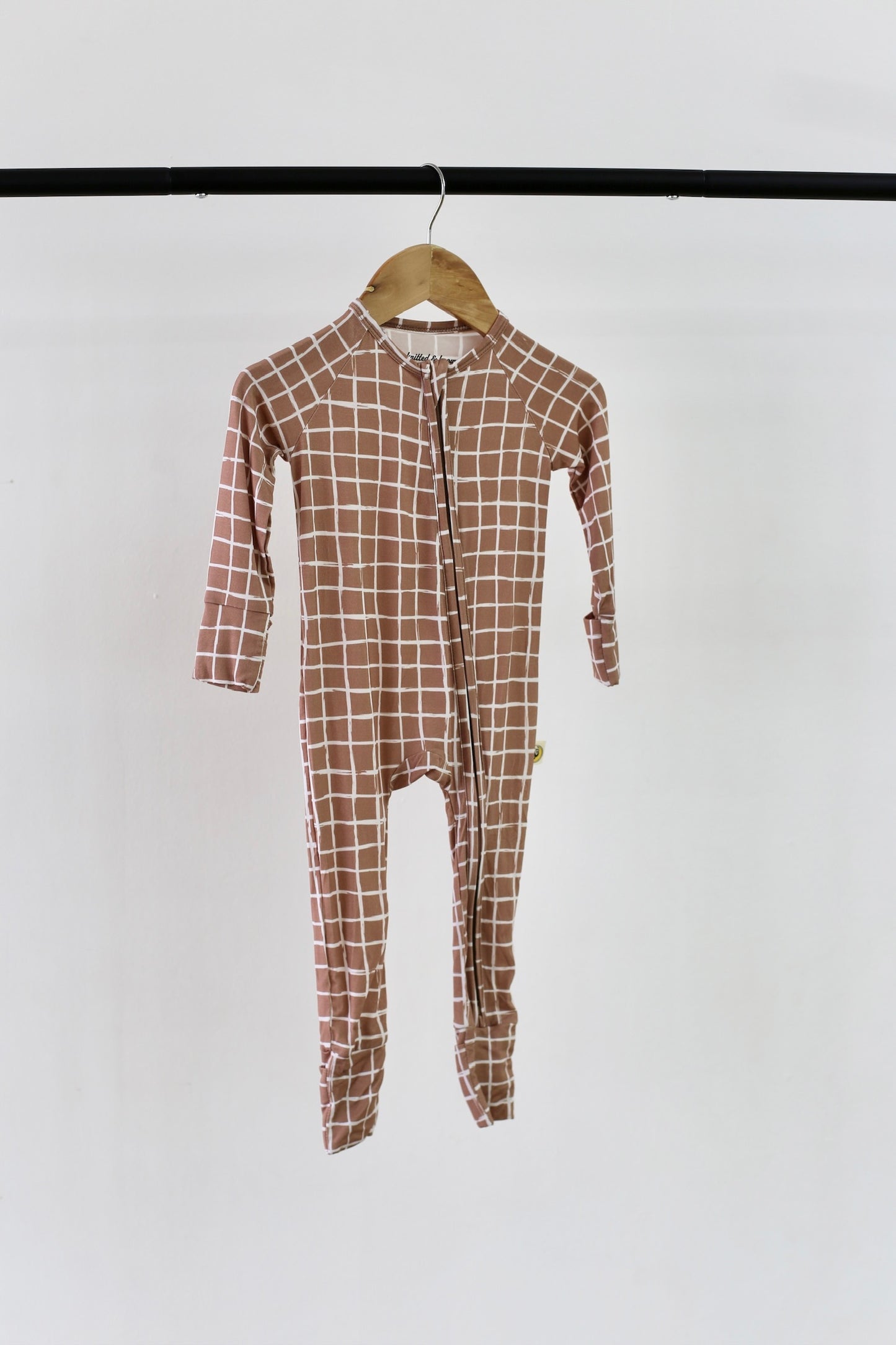 Chocolate Checkers Romper