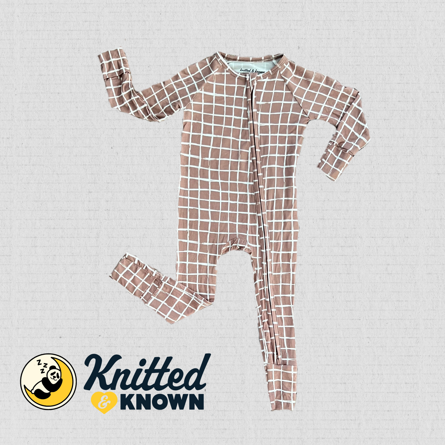 Chocolate Checkers Romper